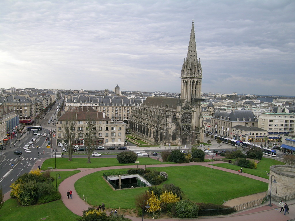 2. Tag: Sicht auf Caen vom Schloss