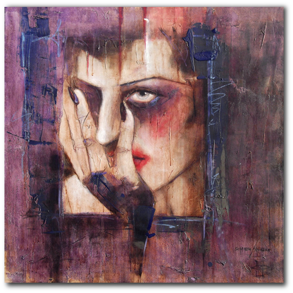 "lust" 90 x90 cm, 2013