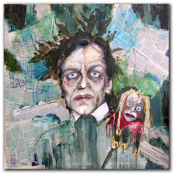 "tribute to the last fool" 90 x 90 cm, 2010 •