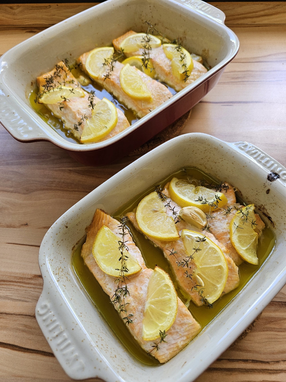 Zitronenlachs servierbereit
