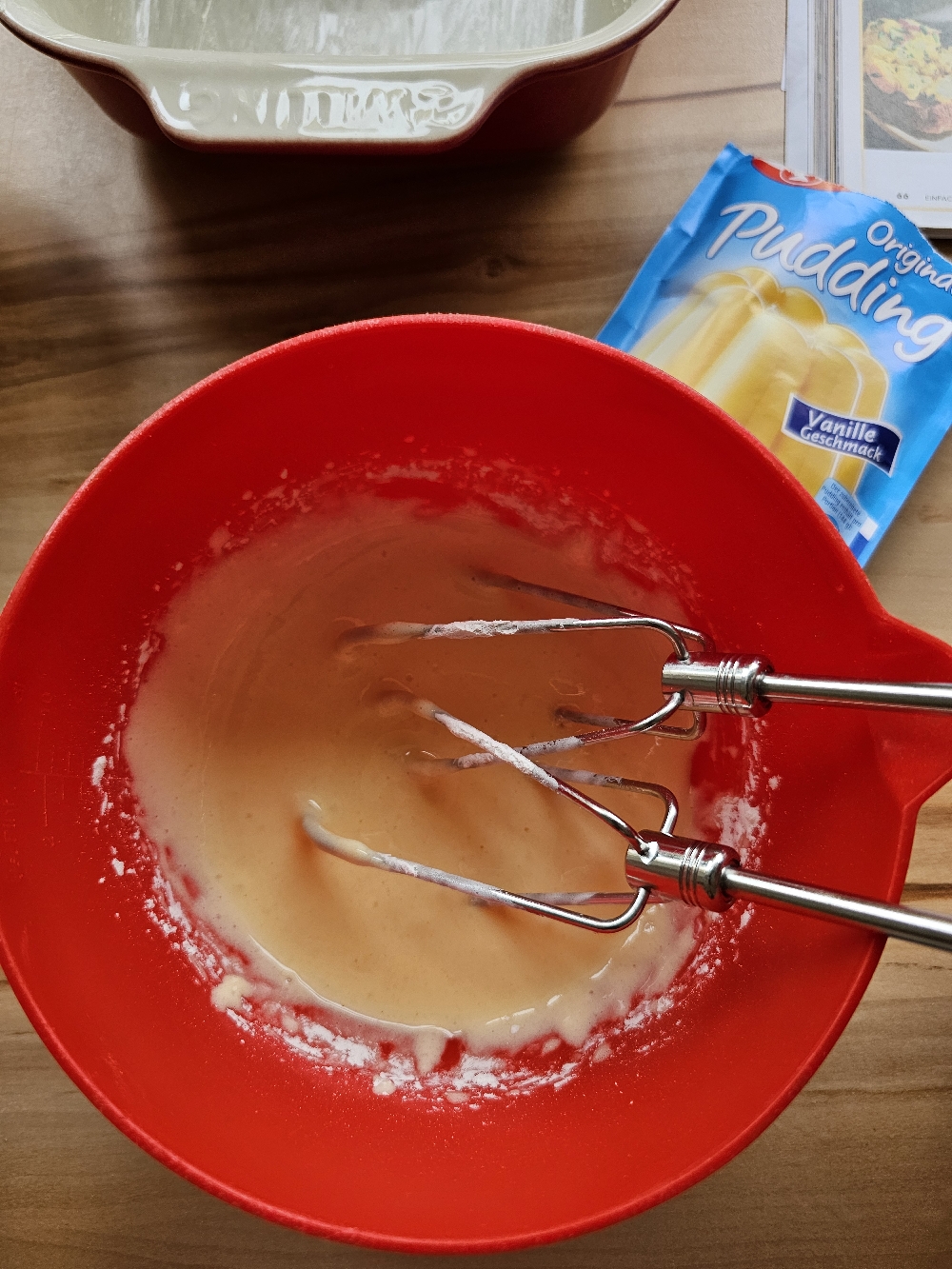 Teig für Quark-Kirsch-Auflauf