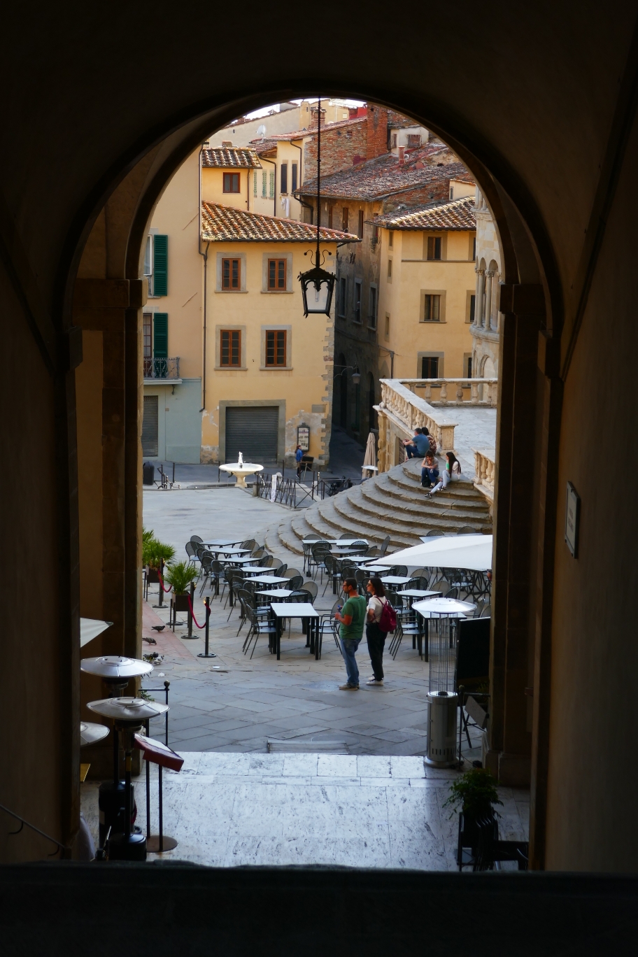 Arezzo Blick auf Plazza Grande 