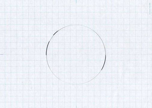 Circle from the pen [Paper, Pen, 26x36cm, 2007]