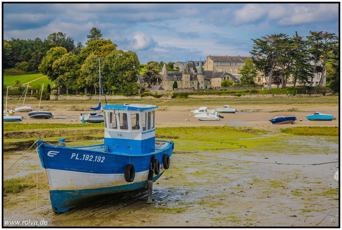 Ebbe#Bretagne#Gezeiten#altes Boot