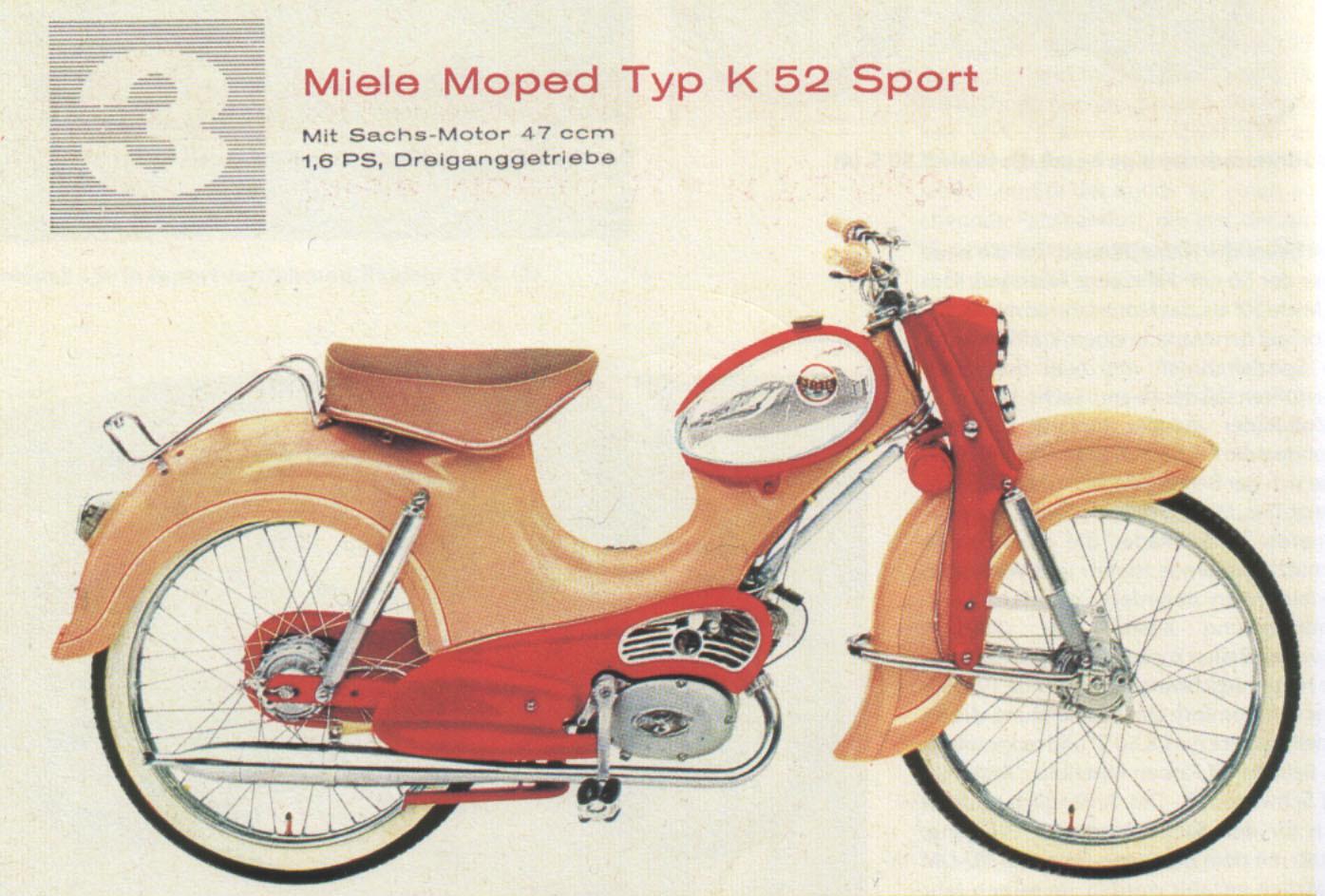 Eigene Miele K52, noch unrestauriert Die Website für alte Moped
