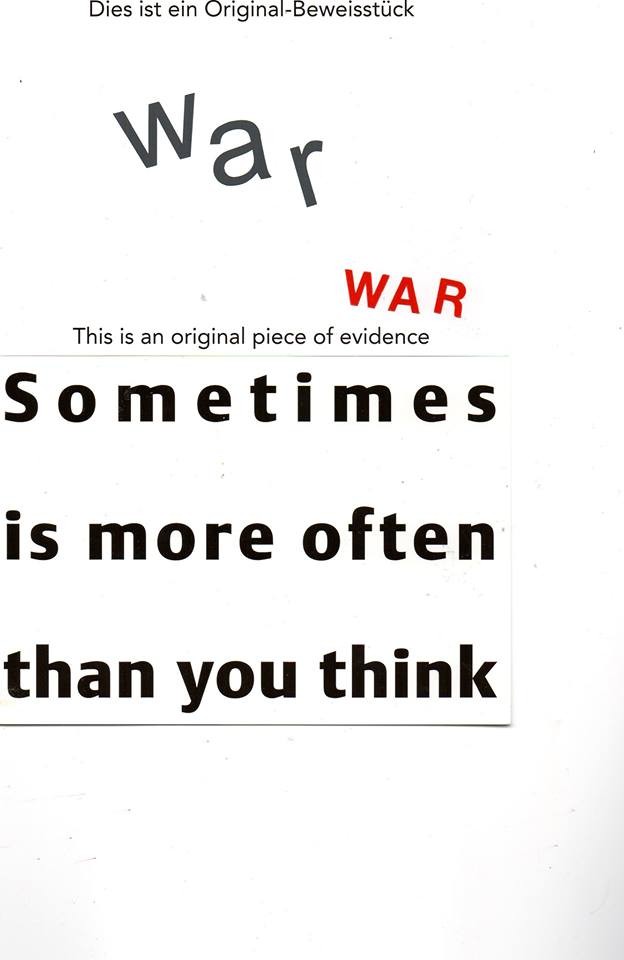 Eingehende MAIL - ART Projekt " WAR " by Reiner Langer   von Jürgen O. Olbrich , DEUTSCHLAND