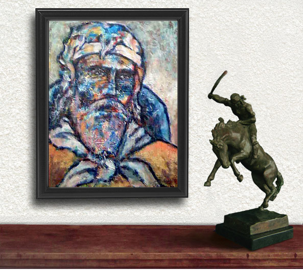 Gaucho - Acrílico sobre tela, 51x61cm (Colección privada) - Héctor Olivera