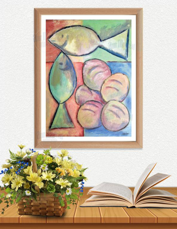 Multiplicación - Acrílico sobre tela, 51x61cm (Colección privada) - Héctor Olivera #hectoroliverarte