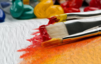 "Practicando diferentes trazos con pintura acrílica: de lo básico a lo complejo". hectoroliverarte