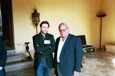 Con Raúl Rivero.