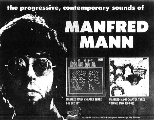 Manfred Mann Chapter 3 Press Advert