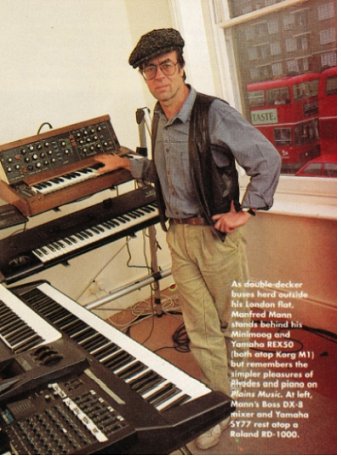  Photo: Keyboard Magazine.  Despite the text on the photo, the 'flat' was in fact an office that was changed into a rehearsal room for MMEB to rehearse the set for the 1991 comeback shows.