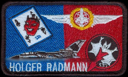 Nametg Holger 'BUZZ' Radmann 1./33 - 2./33 Kombo #patch #TaktLwG33