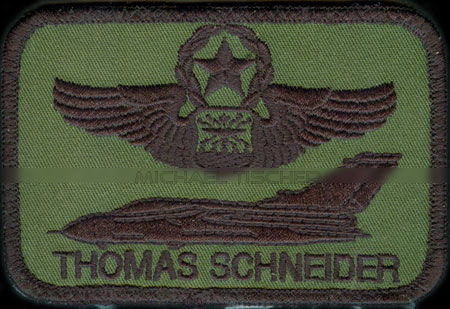 Taktisches Luftwaffengeschwader 33, Büchel, Nametag, Command WSO Wings, Tornado. Patch donated by current commander flying group TaktLwG 33