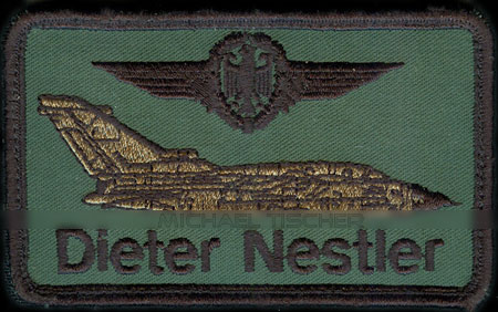 Taktisches Luftwaffengeschwader 33, Büchel, Nametag, Luftfahrzeugführer, Tornado. Patch donated by deputy/vice base commander TaktLwG 33