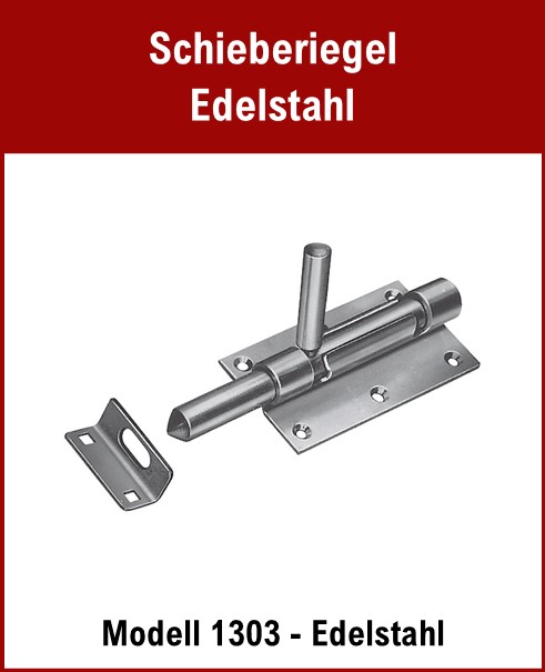 Schieberiegel, Bajonettriegel, Stallriegel - Edelstahl - Länge 110 mm