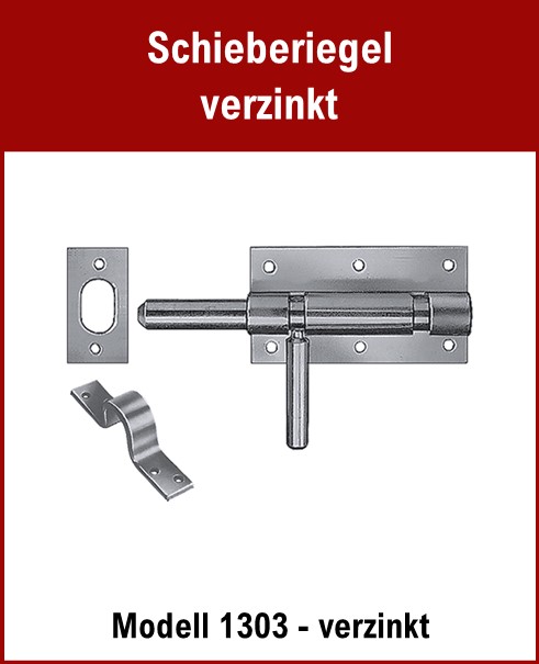 Schieberiegel, Bajonettriegel, Stallriegel - verzinkt - Länge 110 mm