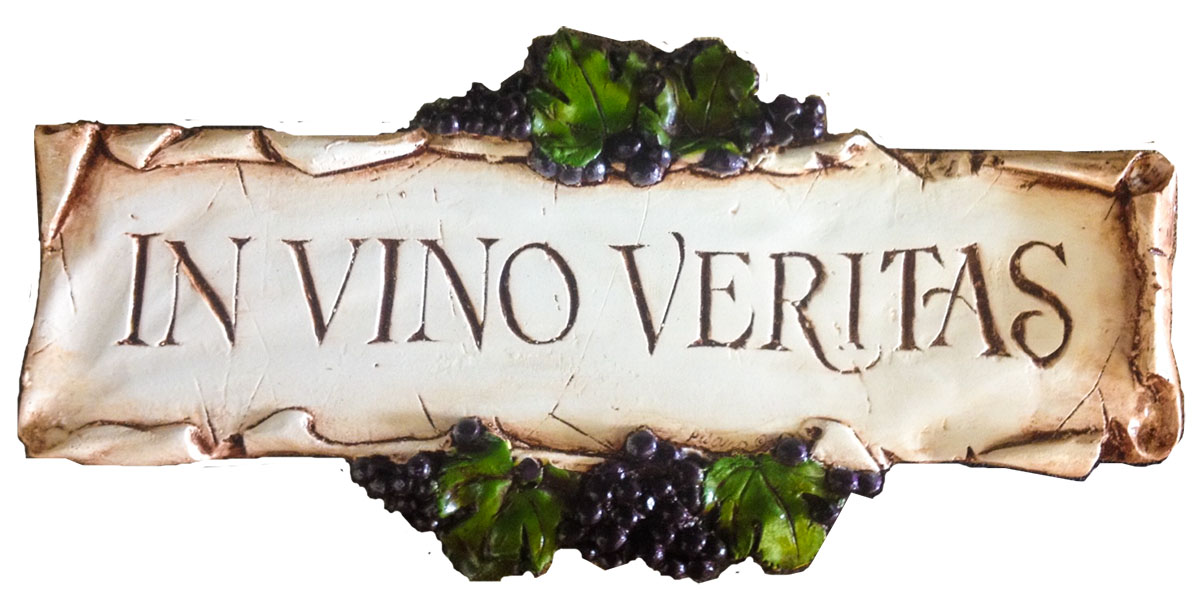 in vino veritas im Wein liegt Wahrheit der Maier von Franken LION KING