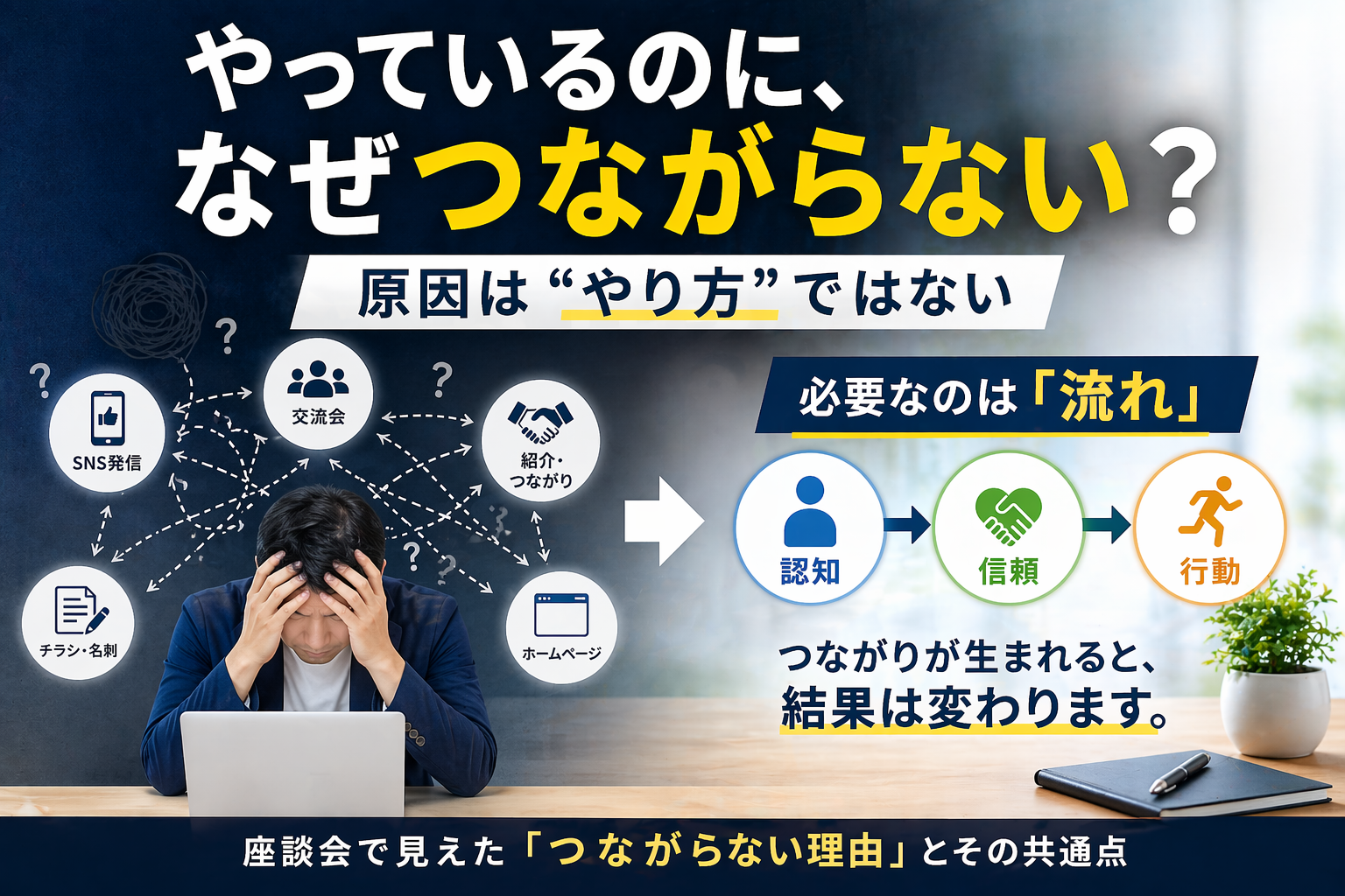 やっているのに結果が出ない人の共通点｜座談会で見えた“つながらない理由”