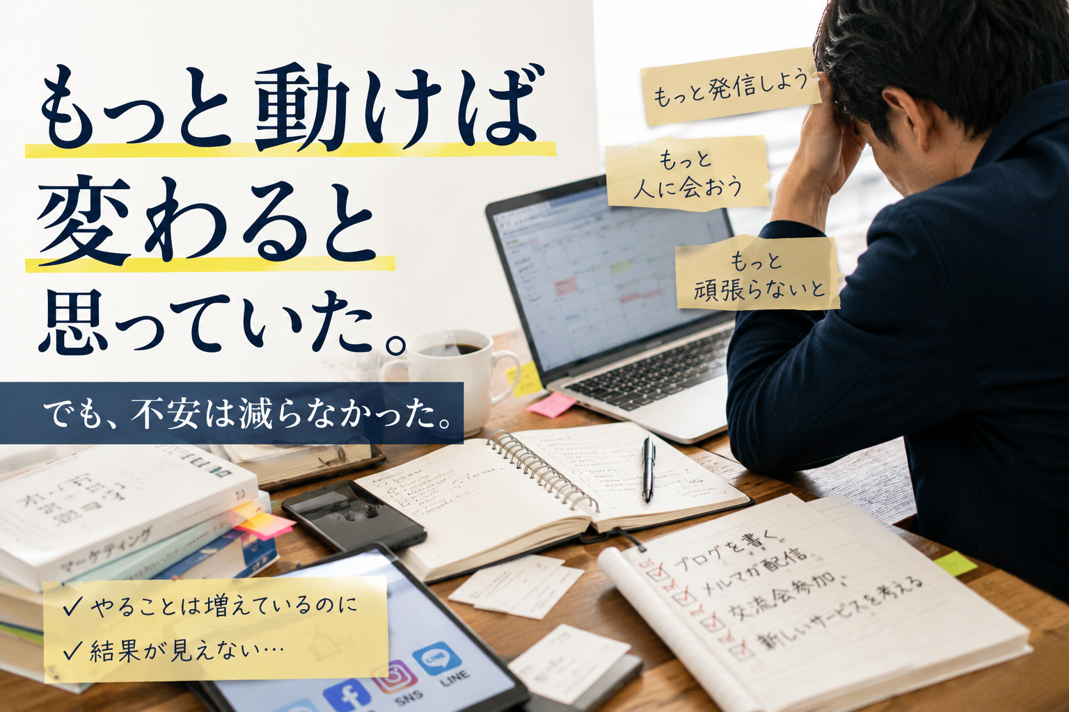 もっと動けば変わると思っていた。