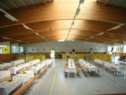 Unsere dekorierte Festhalle