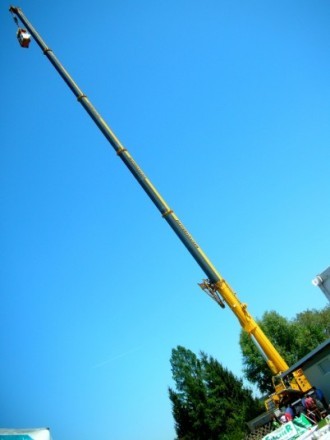 Ein Kran bietet die beste Aussicht!