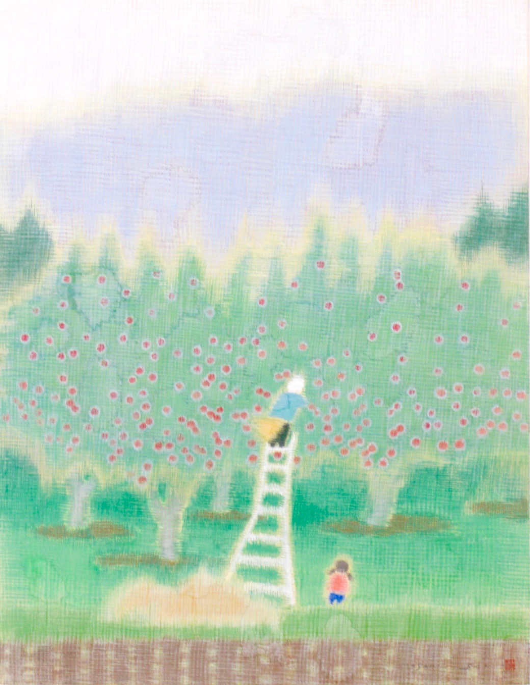 絵画 佐藤昭三 日本画10号 風景画 日展会友 逸品 箱入 Q25 Ijz50 絵画 佐藤昭三 日本画10号 風景画 日展会友 逸品 箱入 Q25 Ijz50