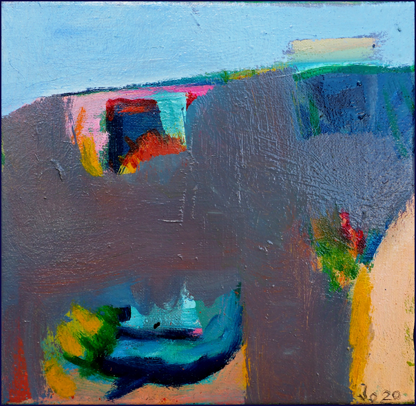 Serie lichte Landschaft III - Öl auf Leinwand 25 x 25 cm - € 280,-