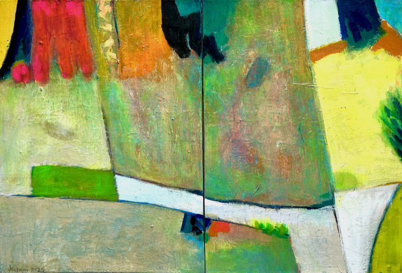 Bye bye Island - Acryl auf Leinwand - 120 x 80 cm (2-teilig) - € 700,-