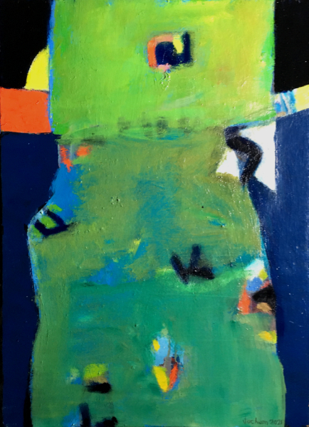 "Grüne Figur" - Öl auf Leinwand 50 x 70 cm - € 480,-