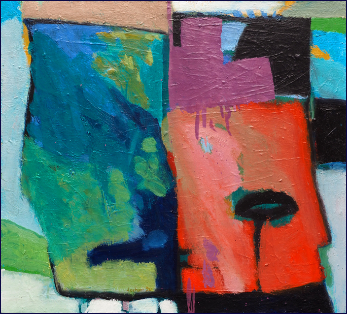 ohne Titel - Öl auf Leinwand 44 x 48,5 cm - € 500,-