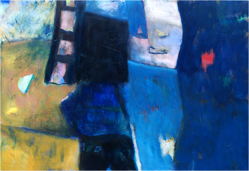 Die weiße Maske- Öl auf Leinwand - 70 x 100 - € 500,-