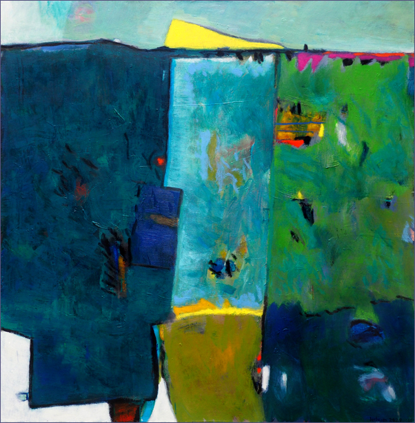 Das Geheimnis der Insel (überarbeitet) - Öl auf Leinwand 100 x 100 cm - € 800,-