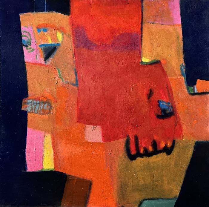 Rote Figuren - Öl auf Leinwand - 80 x 80 cm - € 650,-