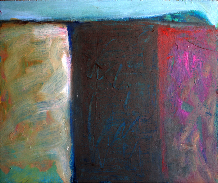 Horizont IV - Öl auf Spanplatte - 50 x 60 cm - € 500,-