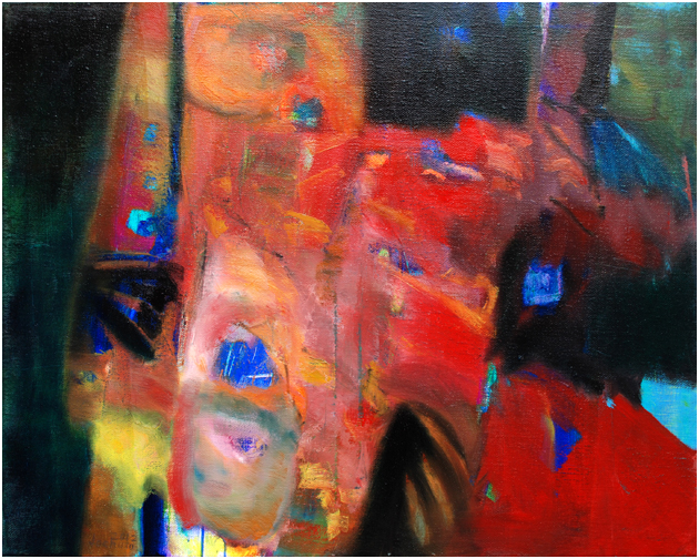 Durch die Nächte - Öl auf Leinwand - 80 x 100 - € 600,-