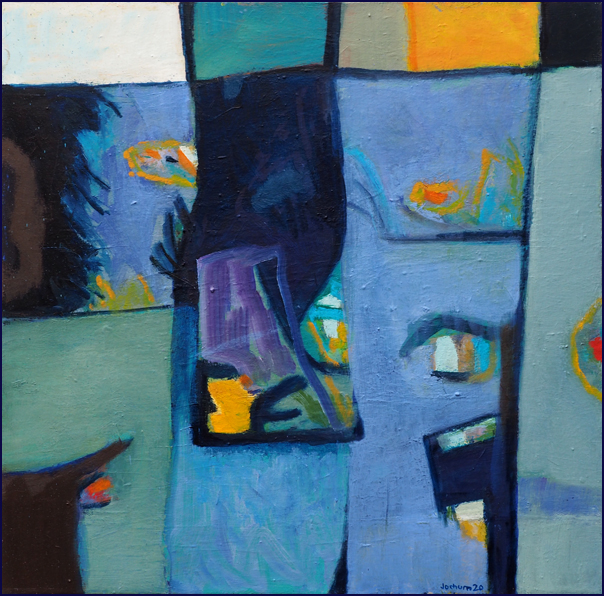 ohne Titel - Öl auf Leinwand 80 x 80 cm - € 500,-