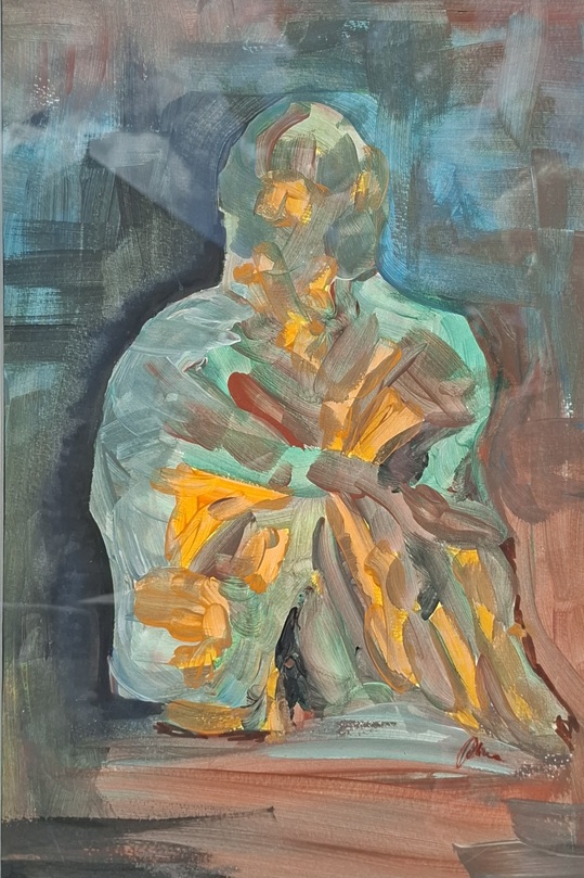 © Alice Schütte | Titel „Im Zwielicht Home“ | Größe 53x74 cm | Gouache / Filzstift | Nr. 10-51282