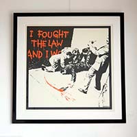 Banksy(バンクシー)のBanksquiatを額装する機会に恵まれました Banksy(バンクシー)のBanksquiatを額装する機会に恵まれました