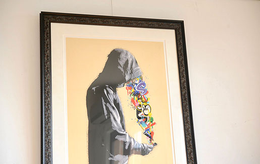 Martin Whatson（マーティン・ワトソン）のConnection - Sand Hand Finishdを額装しました。