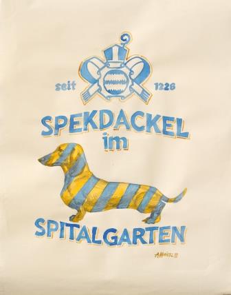 "Spekdackel" im Spitalgarten
