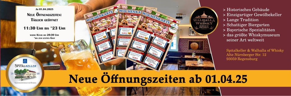 Neue Öffnungszeiten im SpitalKELLER
