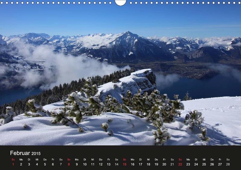 Niederhorn (1'950 m), Beatenberg, Blick auf Thunersee und Niesen, Berner Oberland