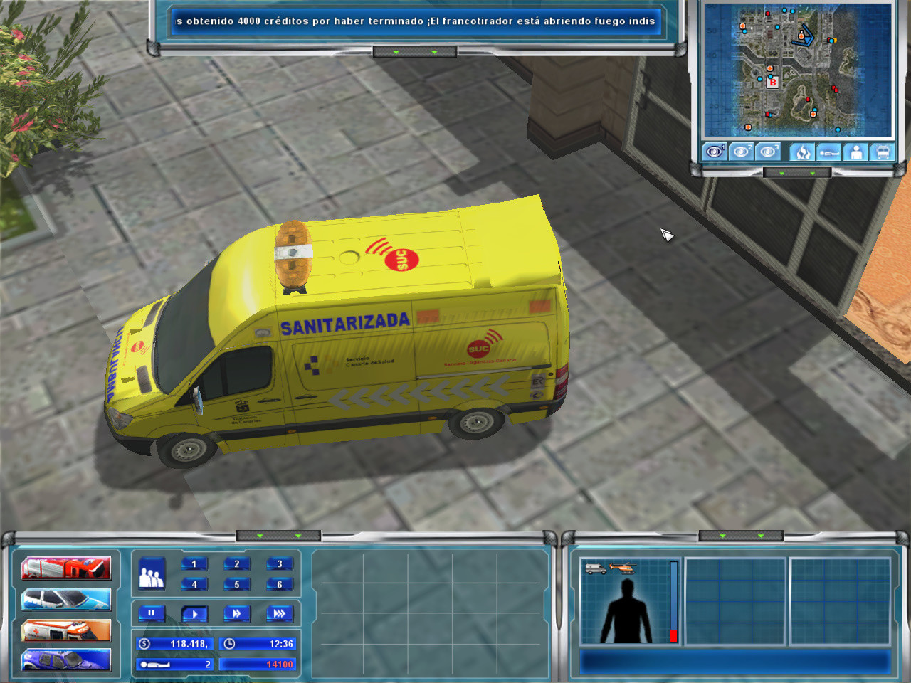 Ambulancia Sanitarizada de sustitución de la empresa TASISA