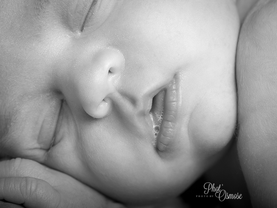 Photovisage de bébé avec bulles Phot'Osmose