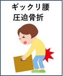 ギックリ腰、圧迫骨折