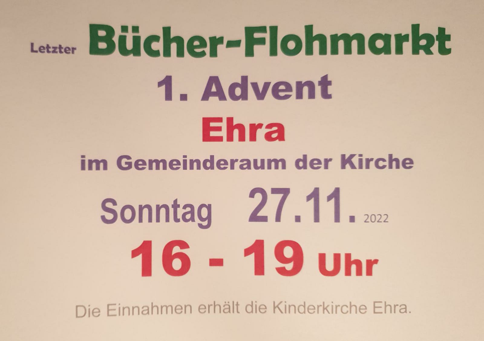 Adventskranzanleuchten am 27. November