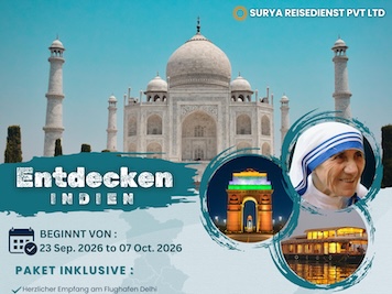 Indien entdecken - Reise vom 23.9. - 7.10.2026