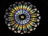 ストラスブール大聖堂内の薔薇の窓