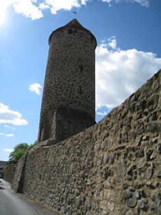 フリッツラーの塔、魔女迫害の展示物がある塔。
